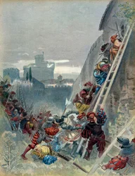 Settima guerra italiana (1526-1529): Morte di Carlo III di Borbone (1490-1527) durante l