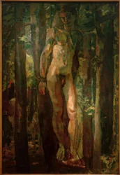 San Sebastiano legato nel bosco