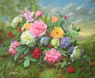 AB18 Peonie e ortensie