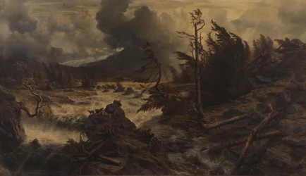 Tempesta in alta montagna