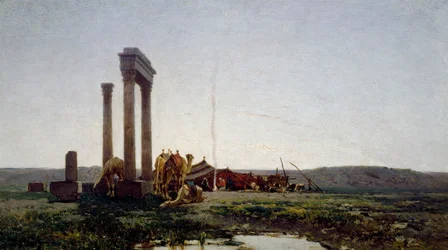 Rovine di un tempio nel deserto