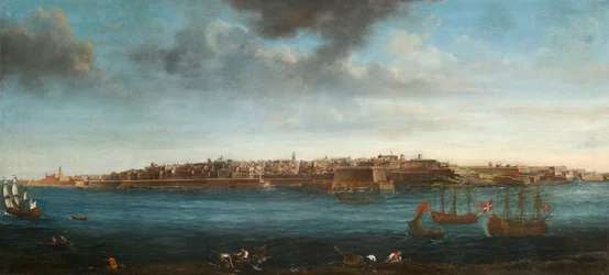 Una di una serie di sette vedute di Valletta, Malta e dintorni, c.1753