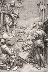 San Giovanni Battista predica nel deserto