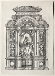 Altare con la Bella Maria di Ratisbona, 1520