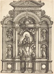 Altare con la Vergine e il Bambino e i Santi Cristoforo, Barbara, Giorgio e Caterina