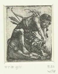Ercole uccide il leone di Nemea