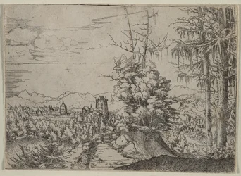 Paesaggio con Due Pini