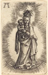 Madonna e Bambino in Piedi con una Mezzaluna