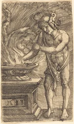 Muzio Scevola brucia la sua mano
