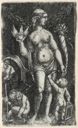 Venere tra due cupidi, 1520