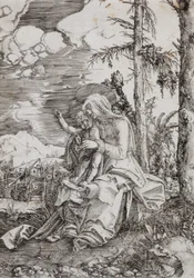 Madonna col Bambino in un paesaggio