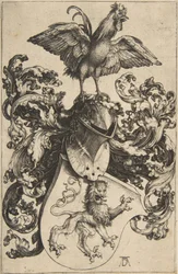 37 Stemma con Leone e Gallo