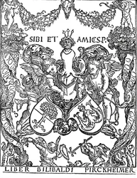 Ex libris di Willibald Pirkheimer