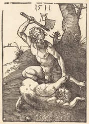 Caino che uccide Abele, 1511