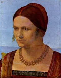 Tedesco: Bildnis einer jungen Venezianerin Ritratto di una giovane donna veneziana