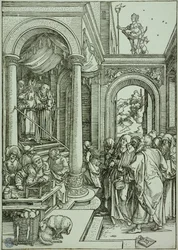 La vita della Vergine: La presentazione della Vergine al Tempio (Bartsch 81)