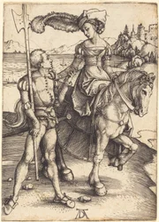 Dama a Cavallo e il Lanzichenecco