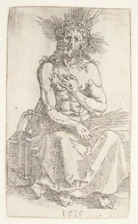 Uomo dei dolori, seduto