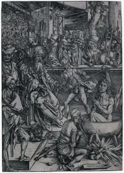 Martirio di san Giovanni Evangelista, tavola 2 della serie „L