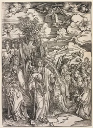 Rivelazione di San Giovanni: Quattro angeli che trattengono i venti, 1511