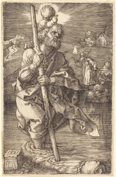 San Cristoforo rivolto a destra