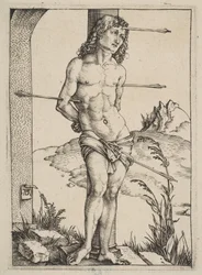 San Sebastiano legato alla colonna