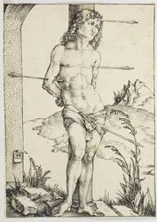 San Sebastiano legato a una colonna (Bartsch 56)