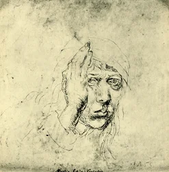 Autoritratto con una benda, 1492, 1943