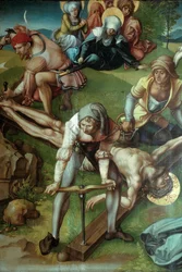 Polittico dei Sette Dolori Cristo inchiodato alla croce, 1495-1496