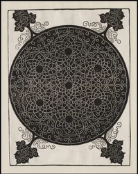 Sesto nodo, 7 piccoli sistemi di nodi con centri neri, circa 1506