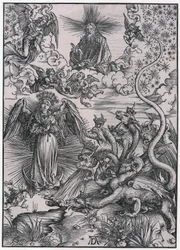 La Donna del Sole e il drago a sette teste, figura IX, foglio 11 della serie "L
