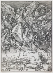 San Michele che combatte il drago, dalla serie “L