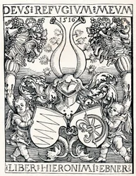 Ex libris di Jerome Ebner, 1516 1906