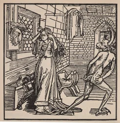 Il demone della vanità e la civetta, illustrazione da 