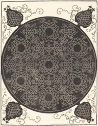 Il quarto nodo che combina sette gruppi circolari di nodi con centri neri, probabilmente 1506-1507.