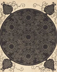 Il quarto nodo che combina sette gruppi circolari di nodi con centri neri, probabilmente 1506-1507.