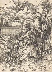 La Sacra Famiglia con le tre lepri, c. 1497-1498