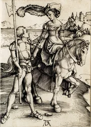 La dama a cavallo con l