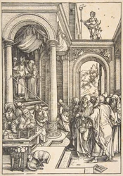 La presentazione della Vergine al Tempio, dalla Vita della Vergine, ca. 1503