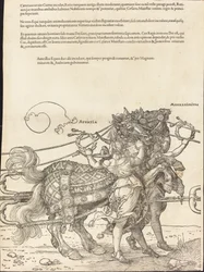 Il carro trionfale di Massimiliano I (Il grande carro trionfale) [tavola 7 di 8]