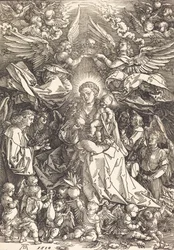 La Vergine Circondata da Molti Angeli