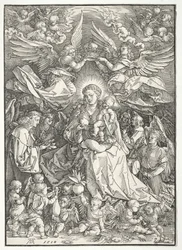 La Vergine circondata da molti angeli, 1518