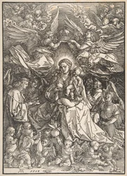 La Vergine Circondata da Molti Angeli