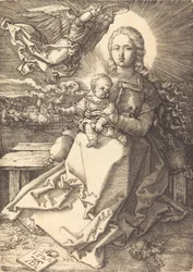 La Vergine e il Bambino incoronati da un angelo