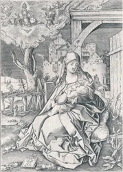La Vergine presso il cancello