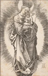 La Vergine con una corona di stelle e uno scettro
