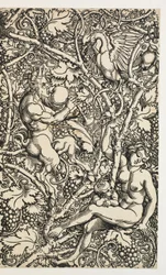 Due disegni per arazzo con famiglia di satiri