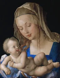 Vergine e bambino con pera