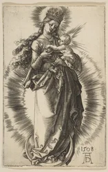 Vergine su una mezzaluna con una corona stellata, 1508