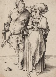 Un cuoco e sua moglie, c.1496 (incisione)